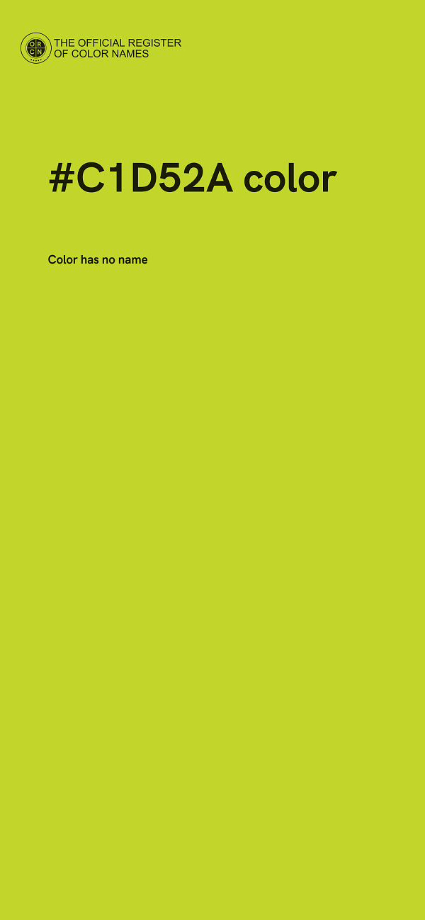 #C1D52A color image