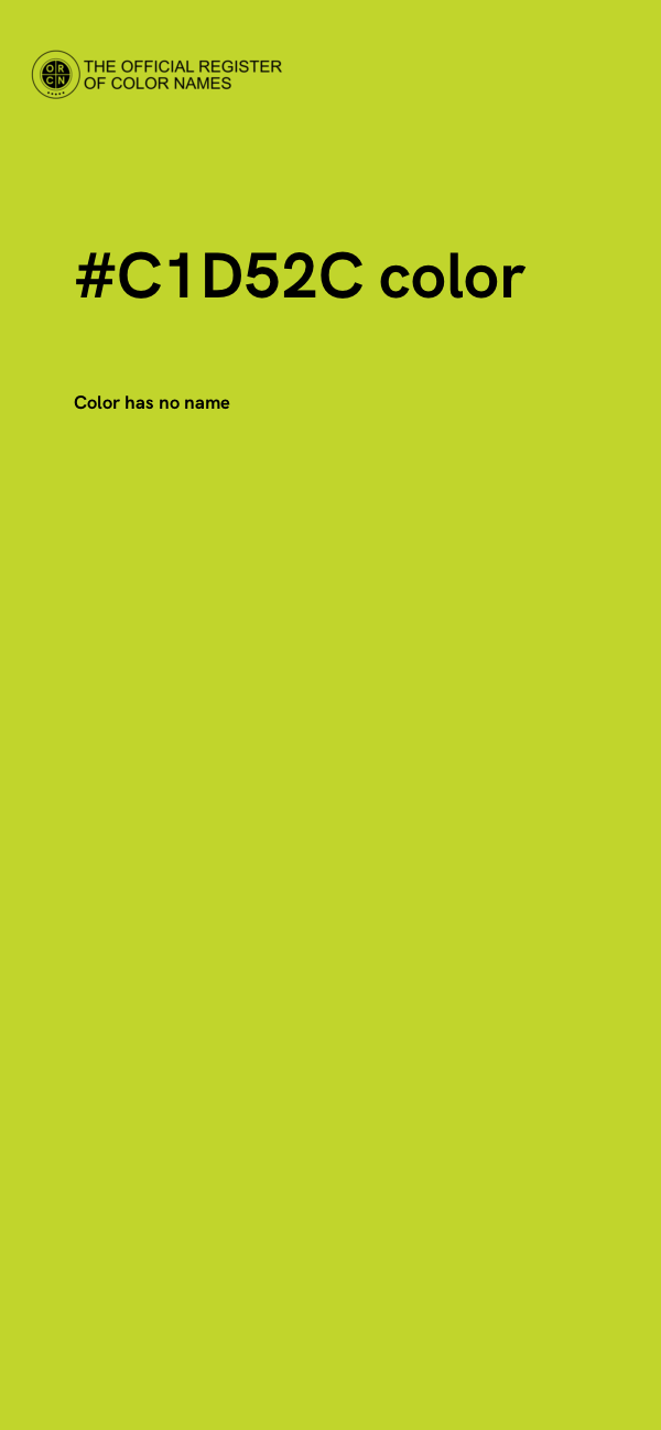#C1D52C color image