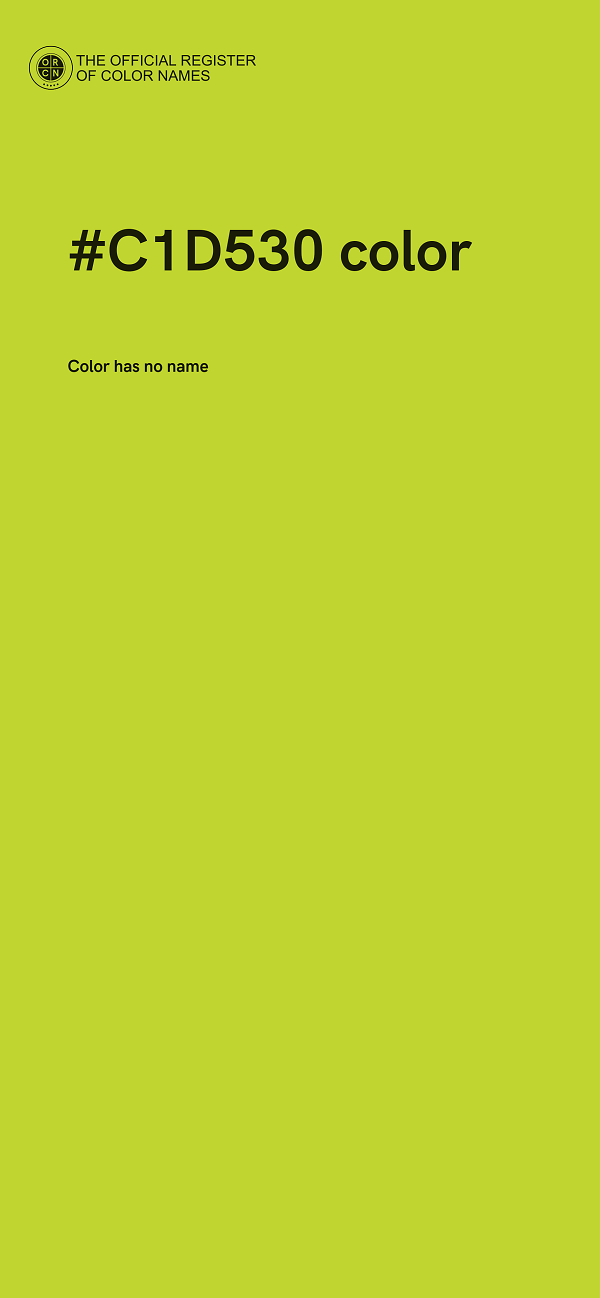 #C1D530 color image