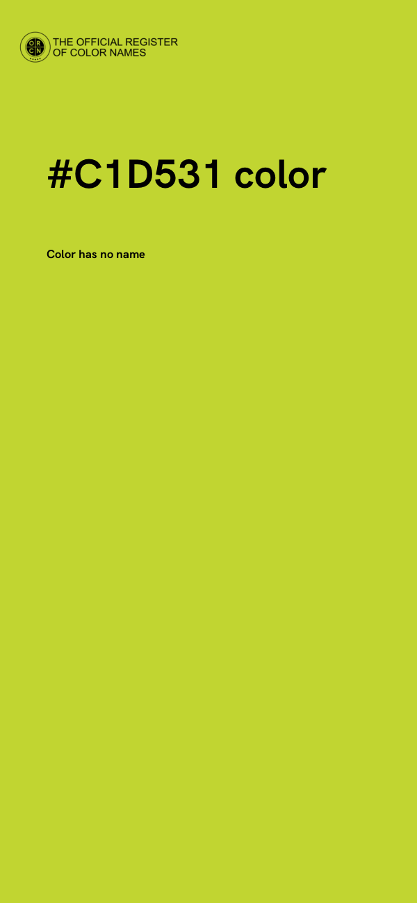 #C1D531 color image