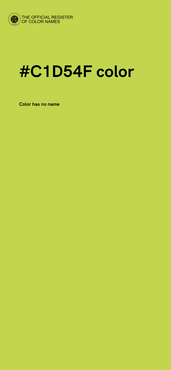 #C1D54F color image
