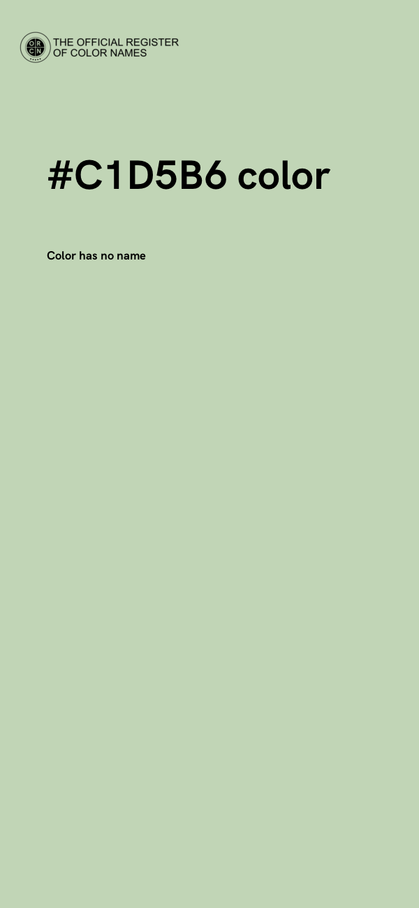 #C1D5B6 color image