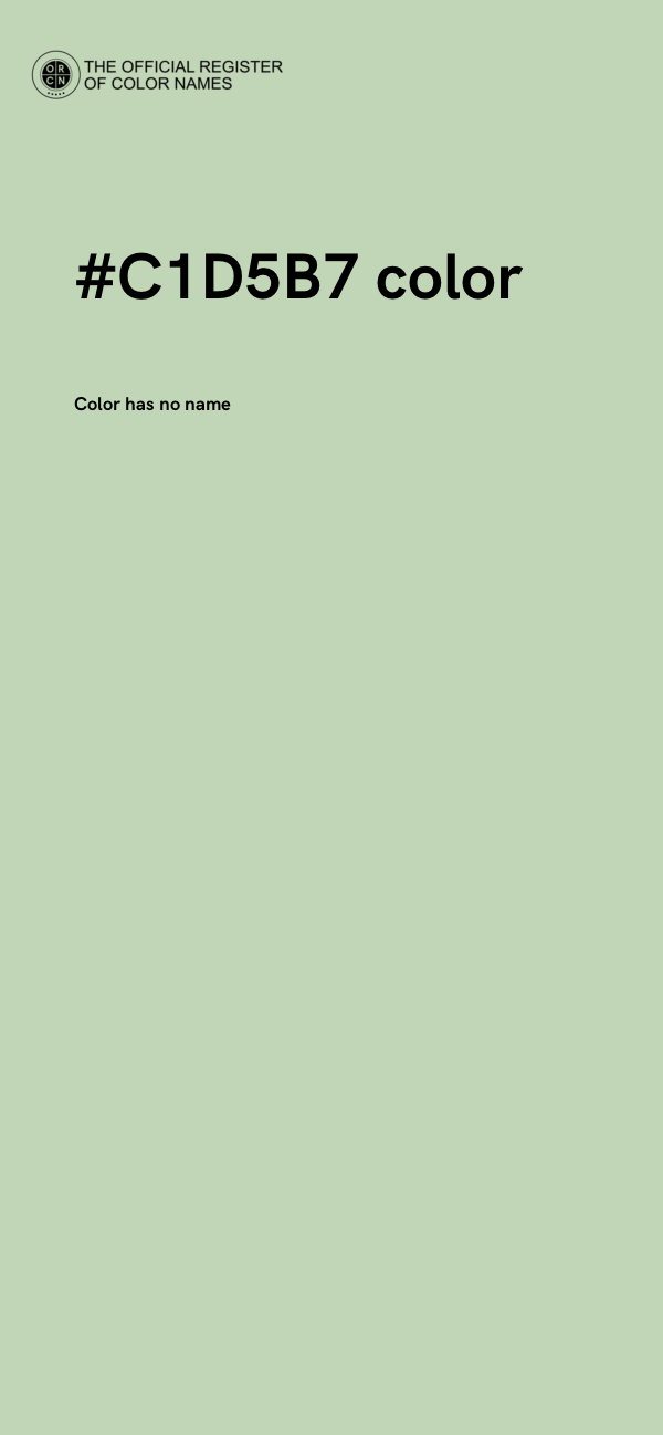 #C1D5B7 color image