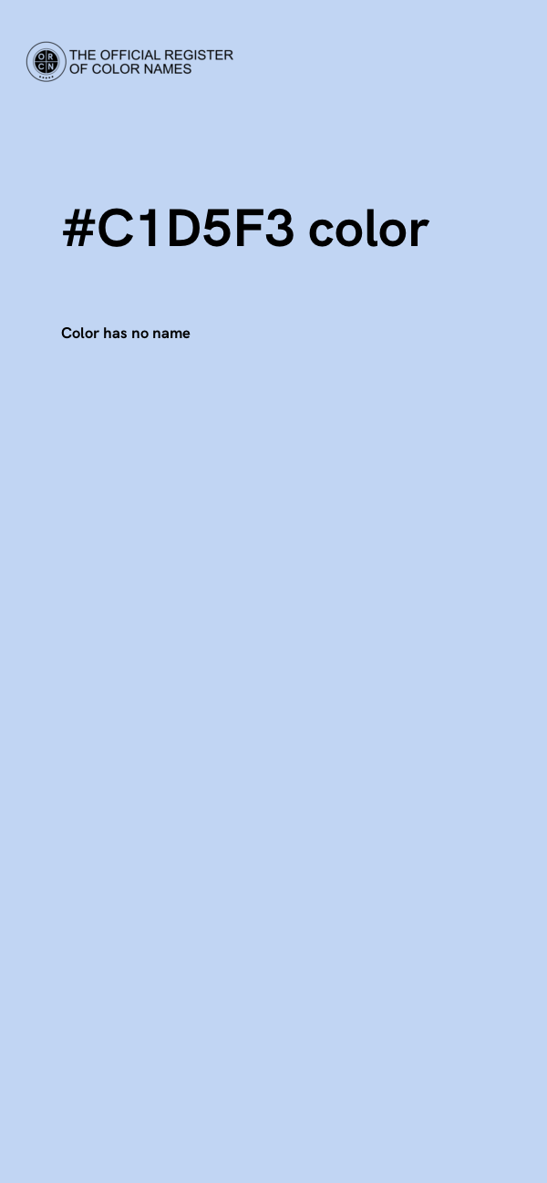 #C1D5F3 color image