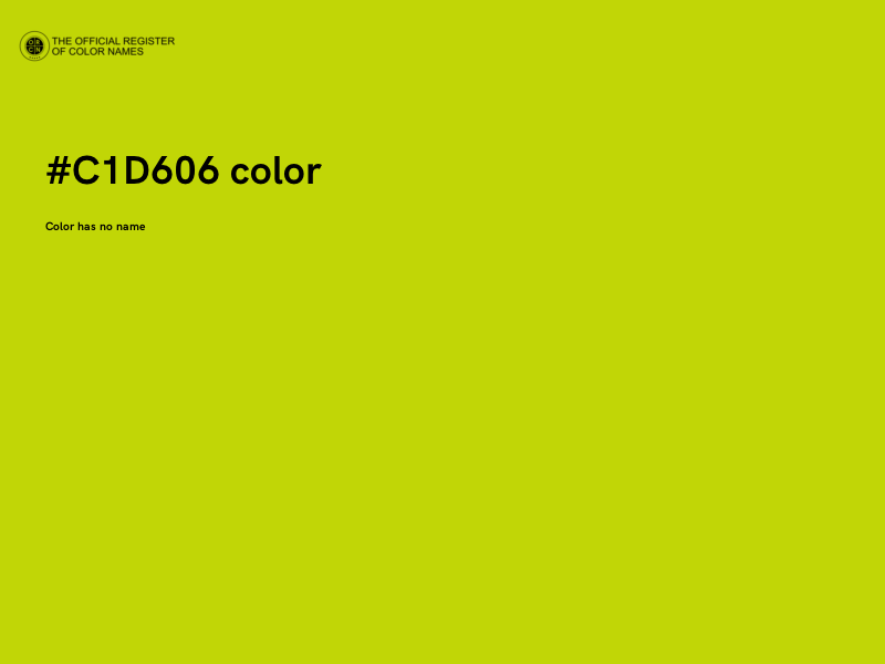 #C1D606 color image