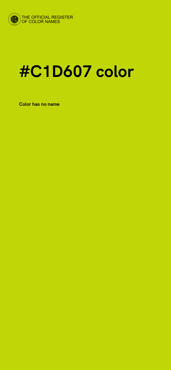 #C1D607 color image