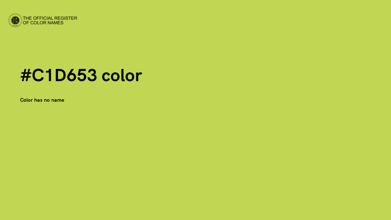 #C1D653 color image