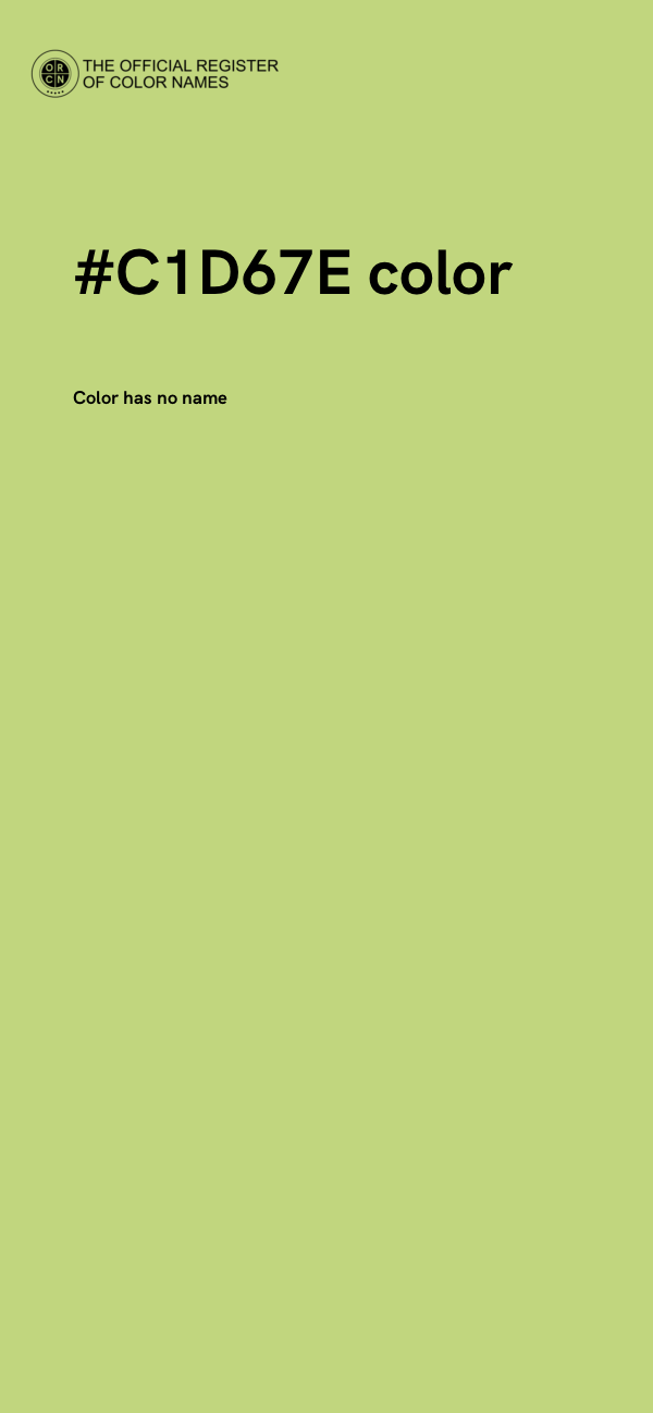 #C1D67E color image