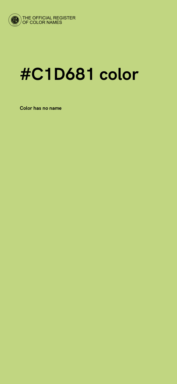 #C1D681 color image
