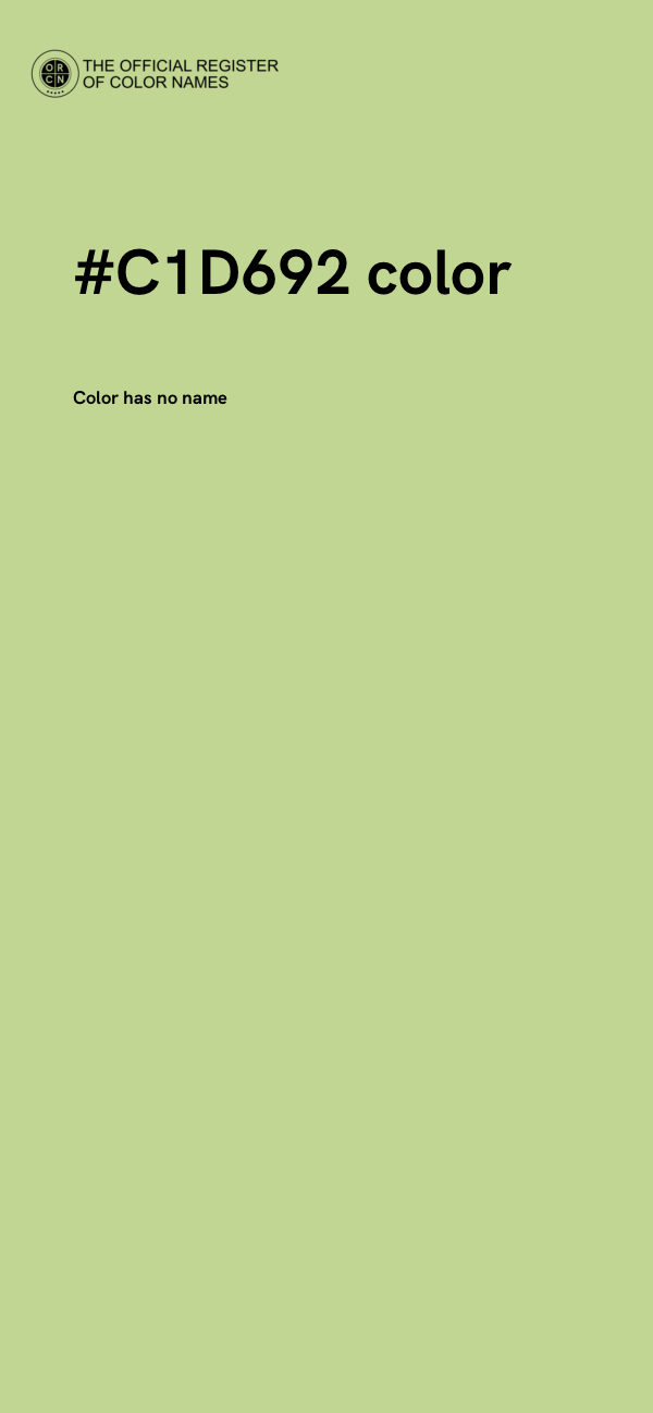 #C1D692 color image