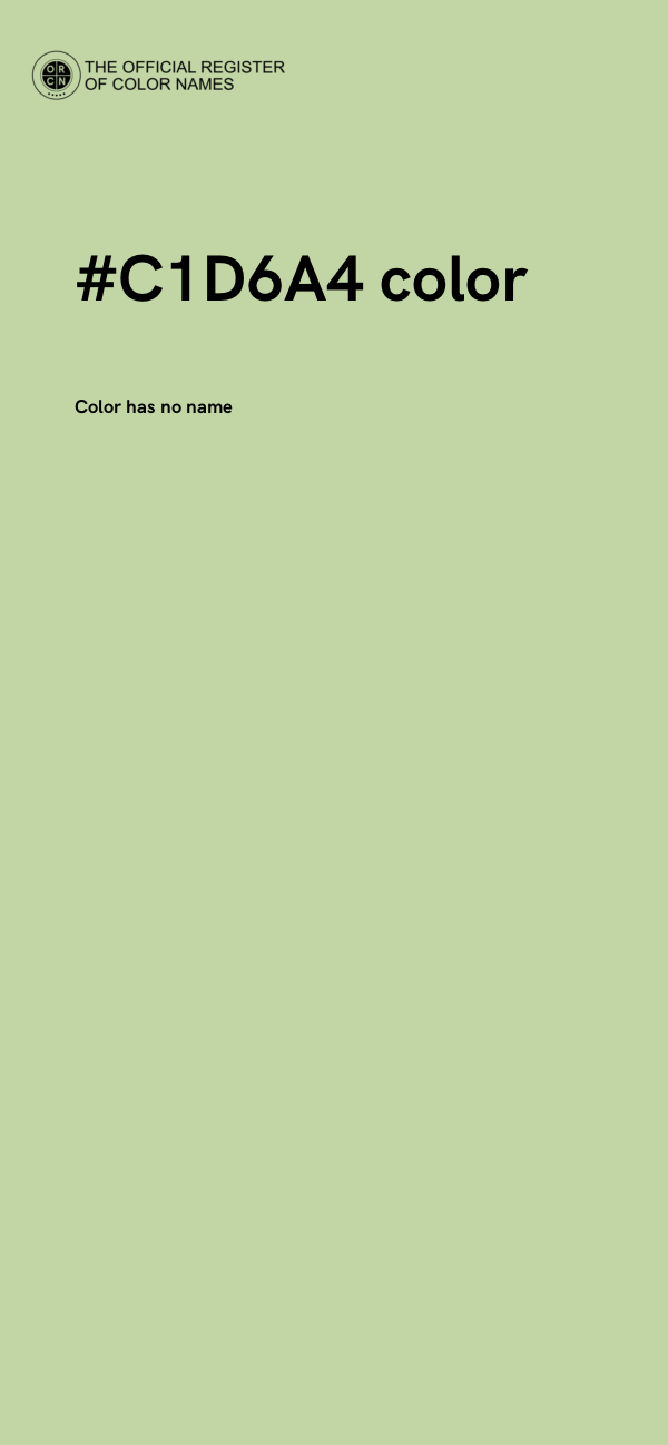 #C1D6A4 color image