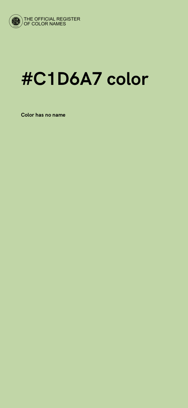 #C1D6A7 color image