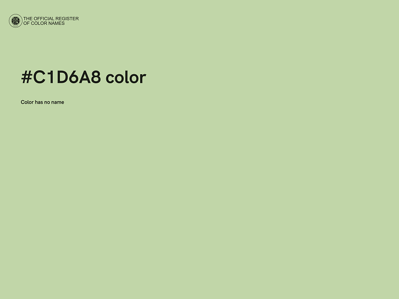 #C1D6A8 color image