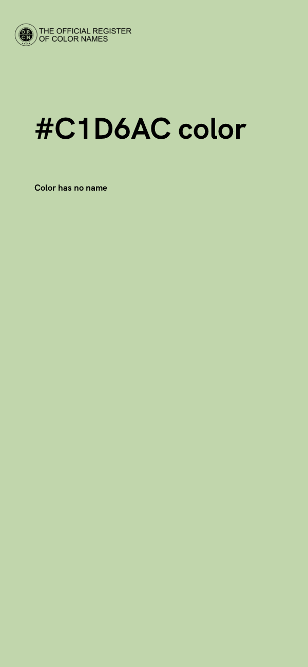 #C1D6AC color image