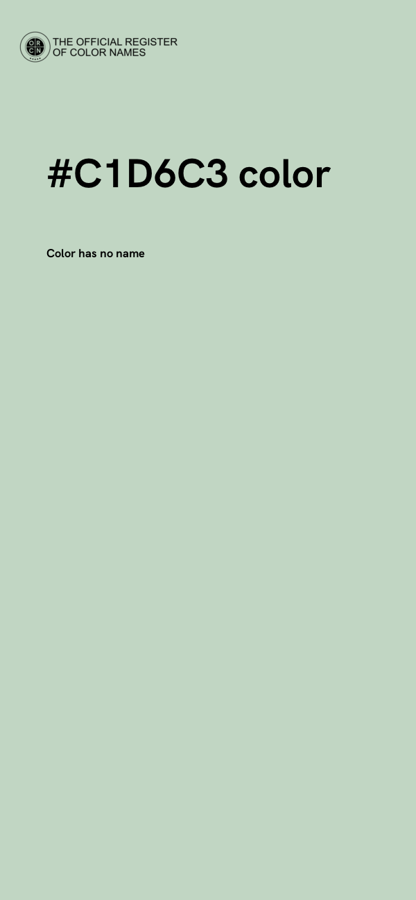 #C1D6C3 color image