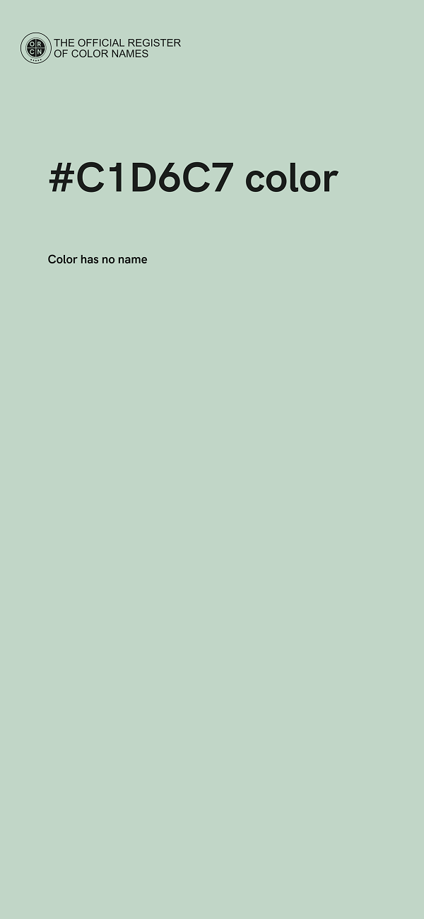 #C1D6C7 color image