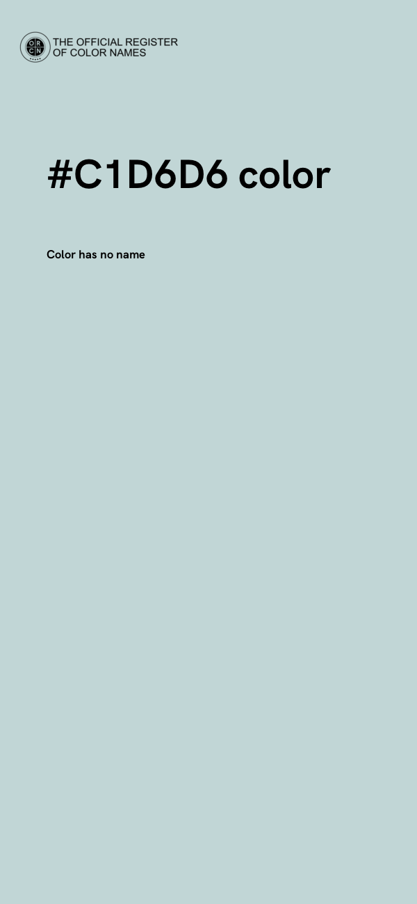 #C1D6D6 color image