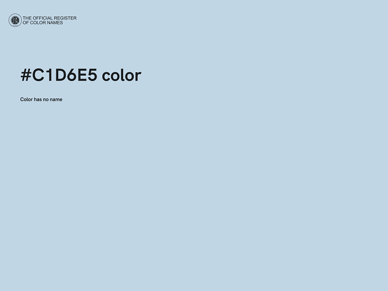 #C1D6E5 color image