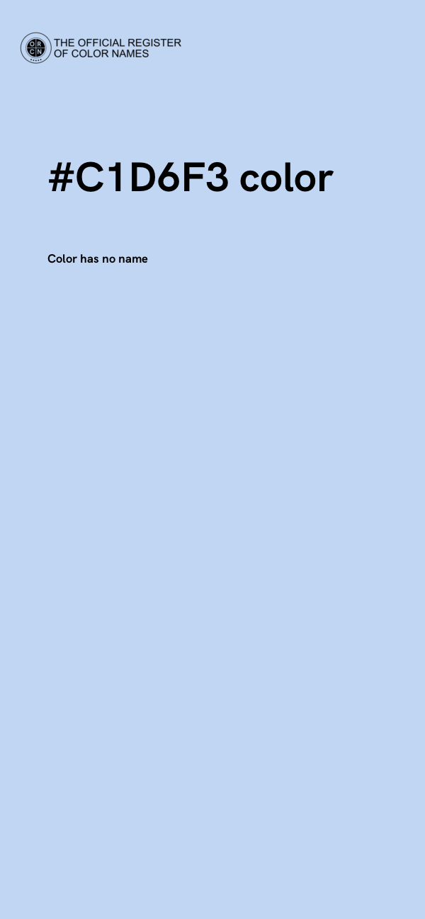 #C1D6F3 color image