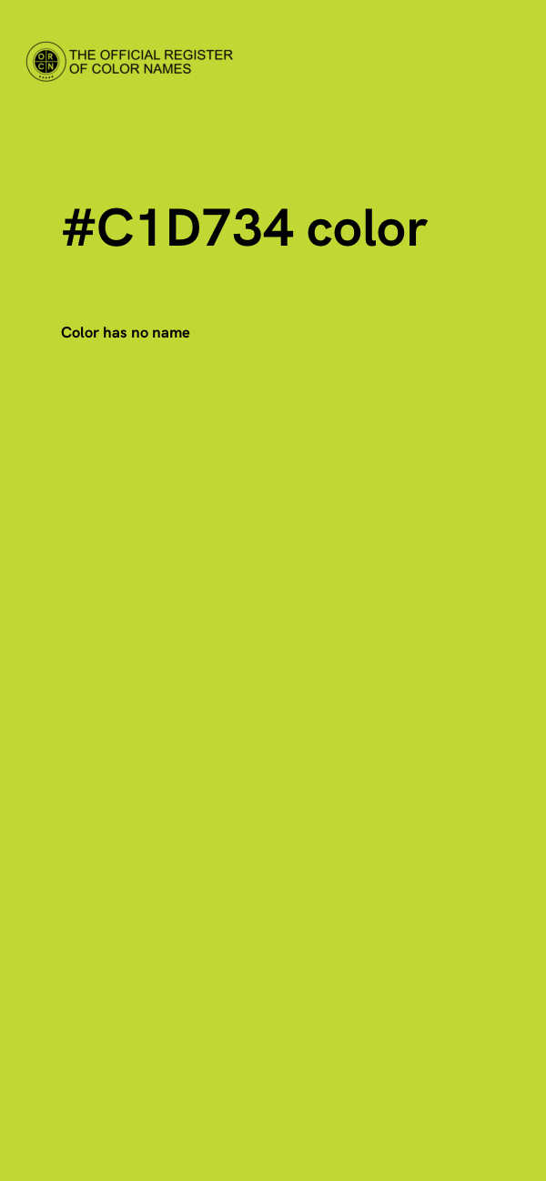 #C1D734 color image