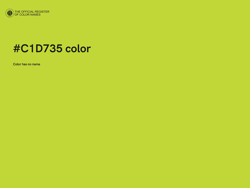 #C1D735 color image