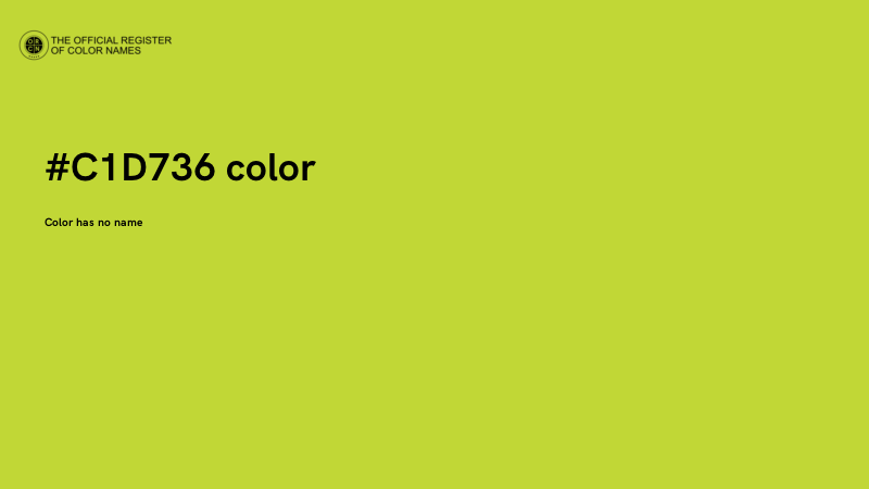 #C1D736 color image