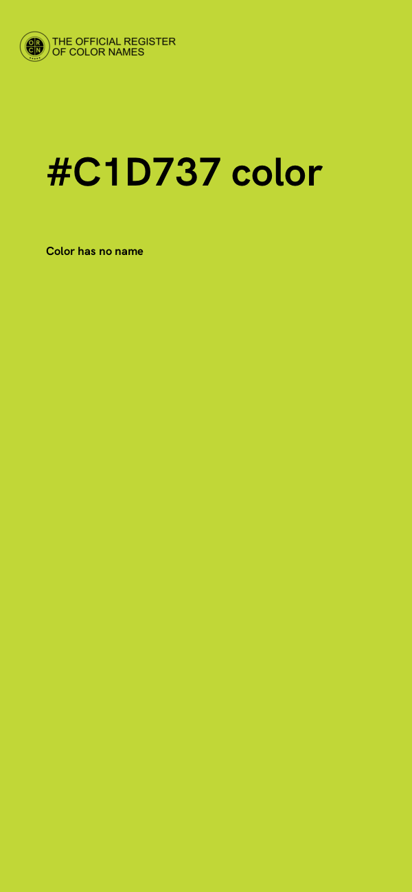 #C1D737 color image