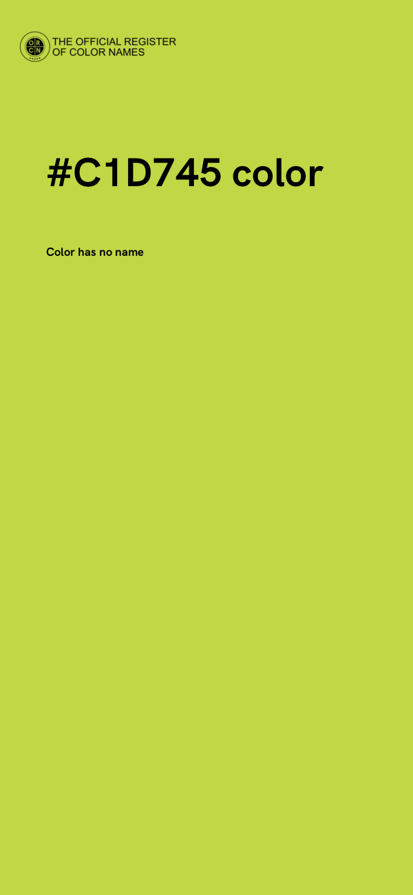 #C1D745 color image