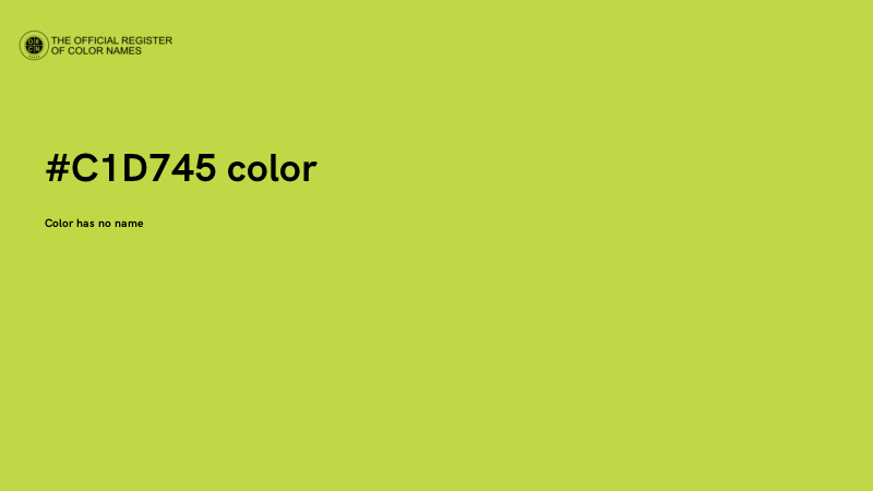 #C1D745 color image