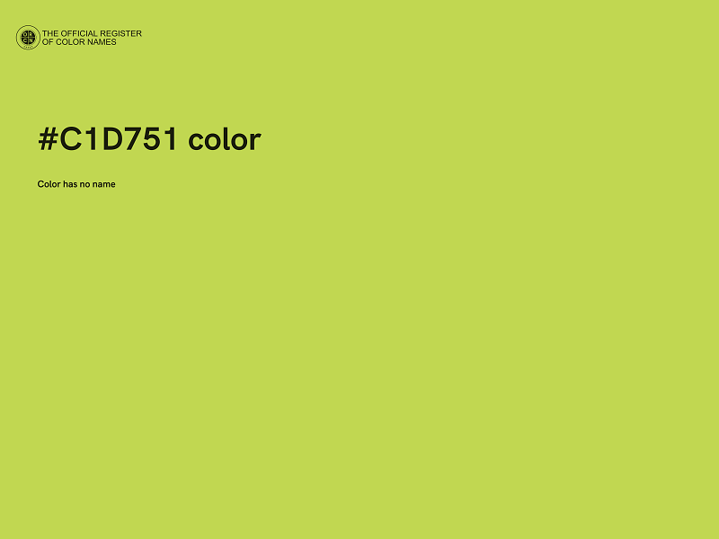 #C1D751 color image