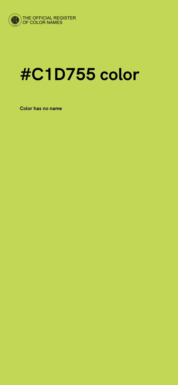 #C1D755 color image