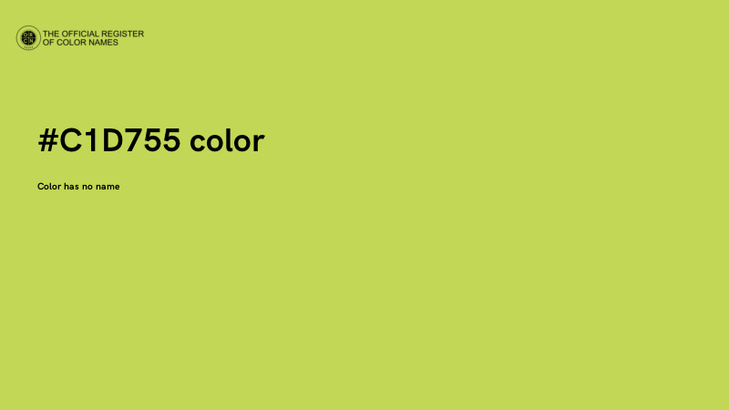 #C1D755 color image