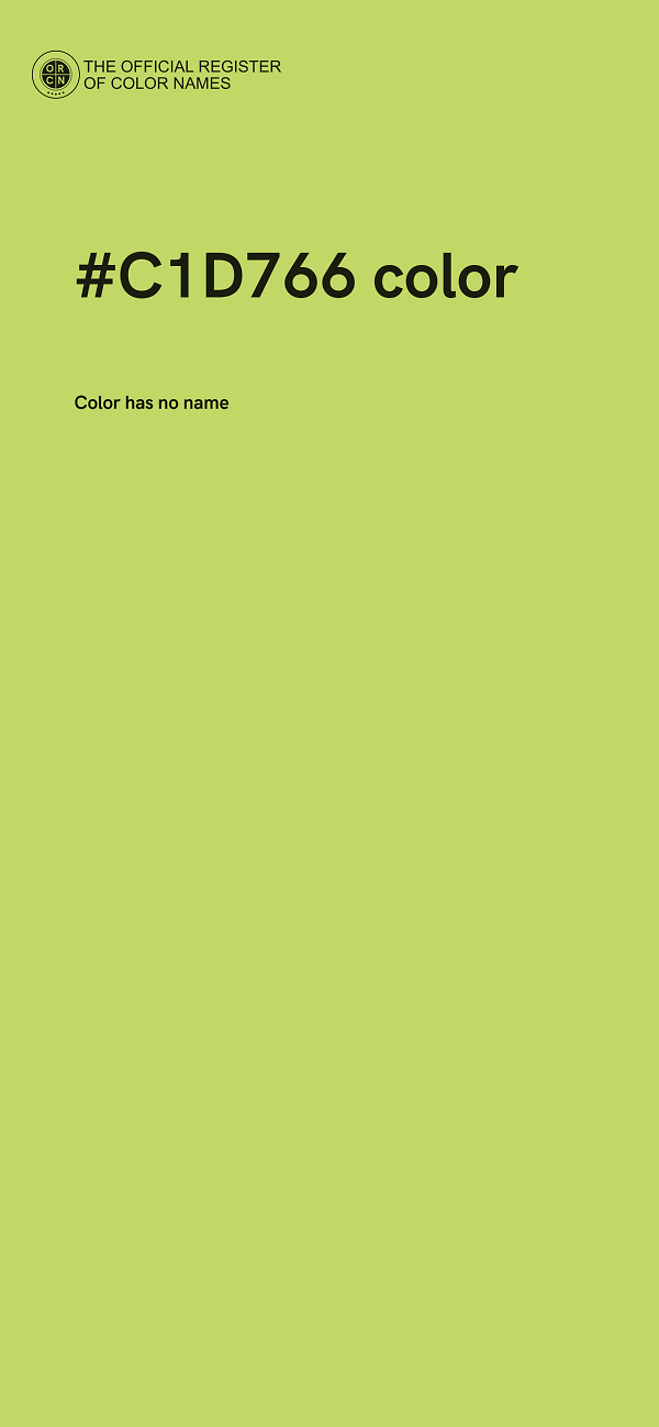 #C1D766 color image