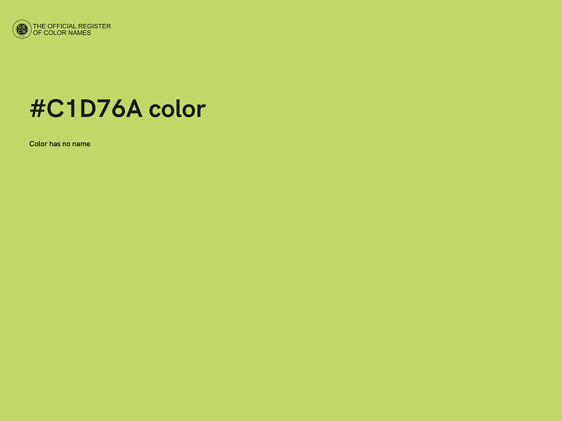 #C1D76A color image