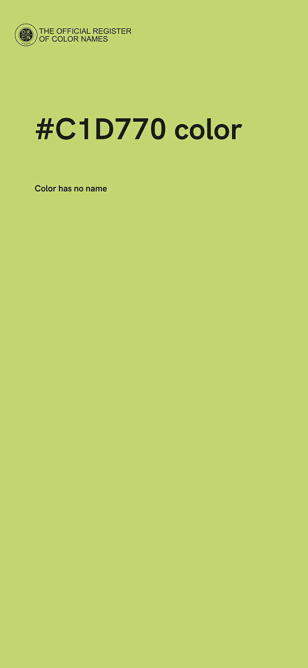 #C1D770 color image