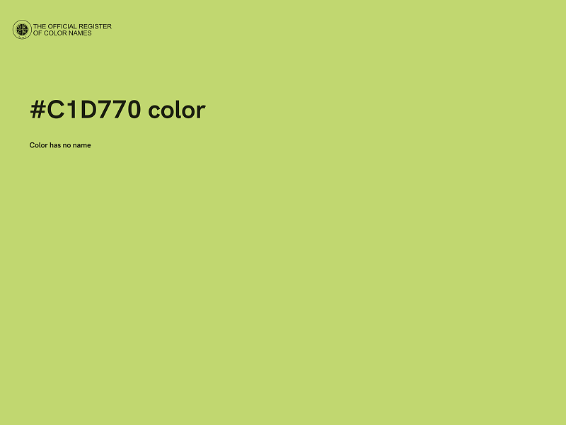 #C1D770 color image