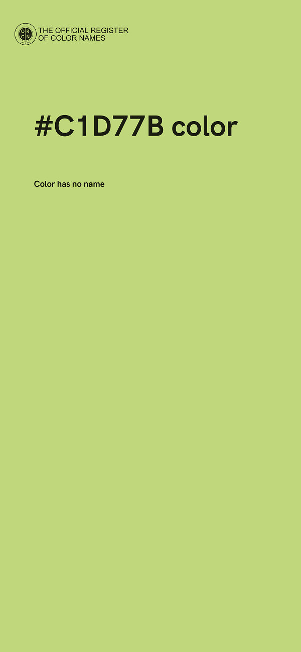 #C1D77B color image