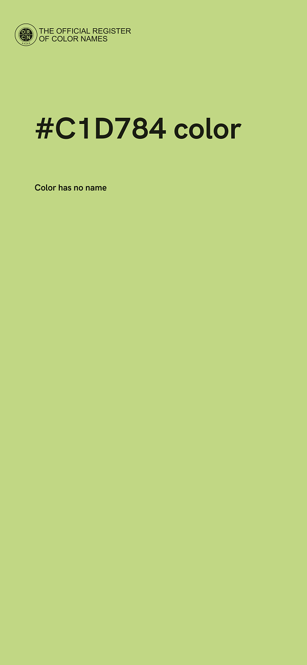 #C1D784 color image