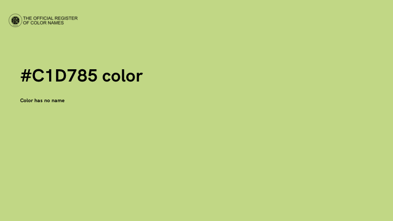 #C1D785 color image