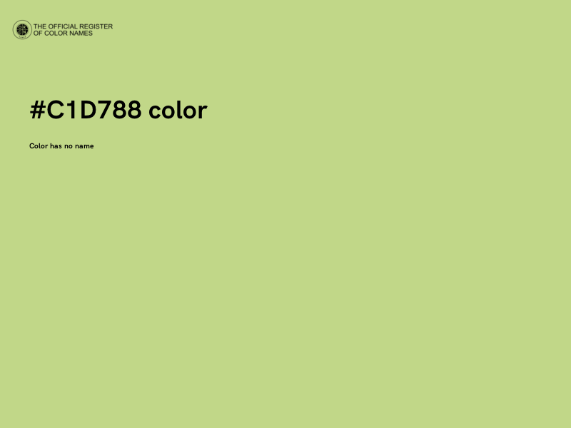 #C1D788 color image
