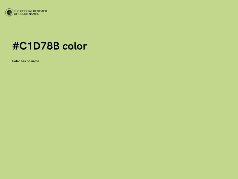 #C1D78B color image