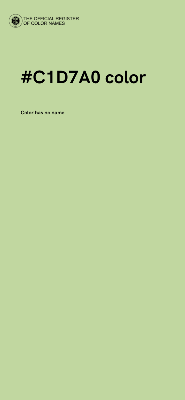 #C1D7A0 color image