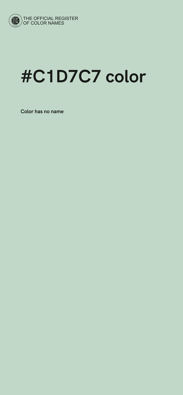 #C1D7C7 color image