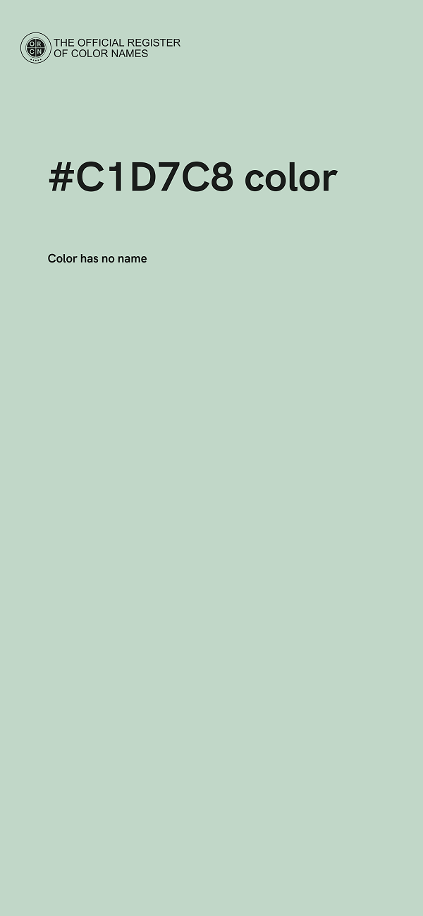 #C1D7C8 color image