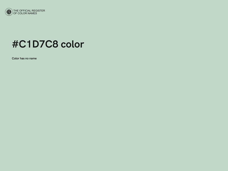 #C1D7C8 color image