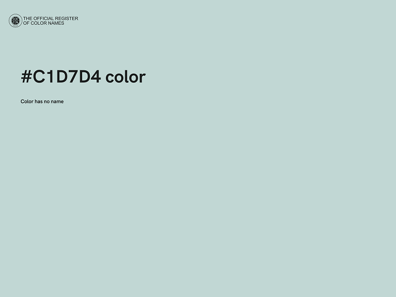 #C1D7D4 color image