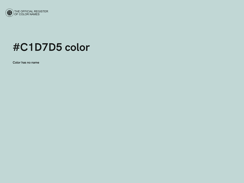 #C1D7D5 color image