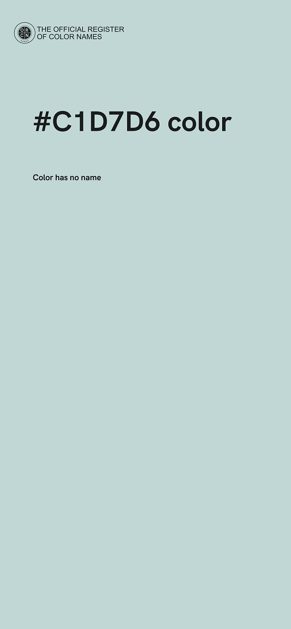 #C1D7D6 color image