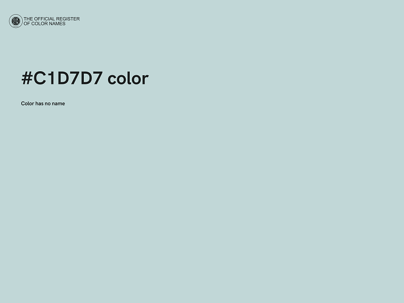 #C1D7D7 color image