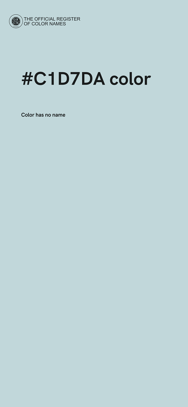 #C1D7DA color image